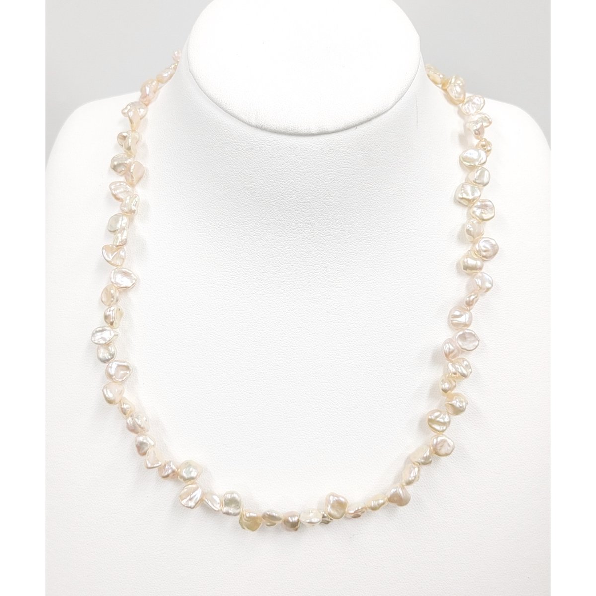 小粒な花びらパール ナチュラルオレンジネックレス | KJM-pearl