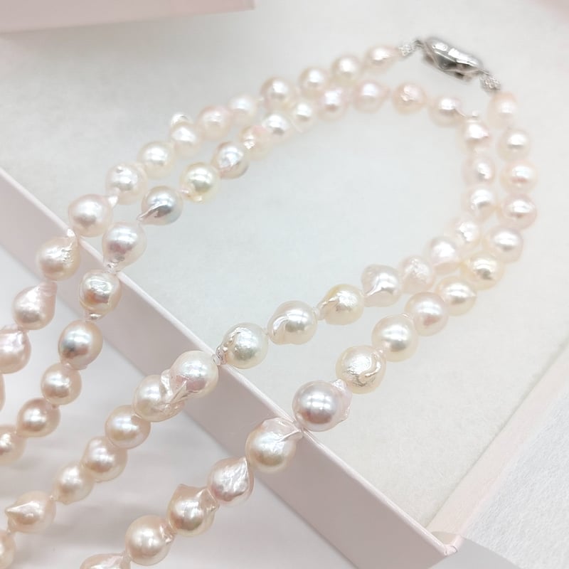 あこや真珠バロック ロングネックレス | KJM-pearl