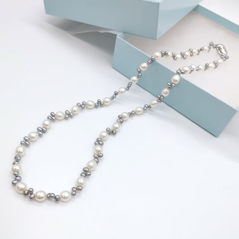 モノトーン デザインネックレス | KJM-pearl