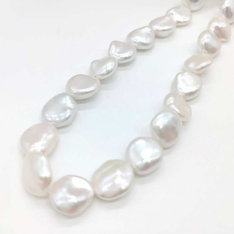 大粒バロックのシンプル一連ネックレス | KJM-pearl