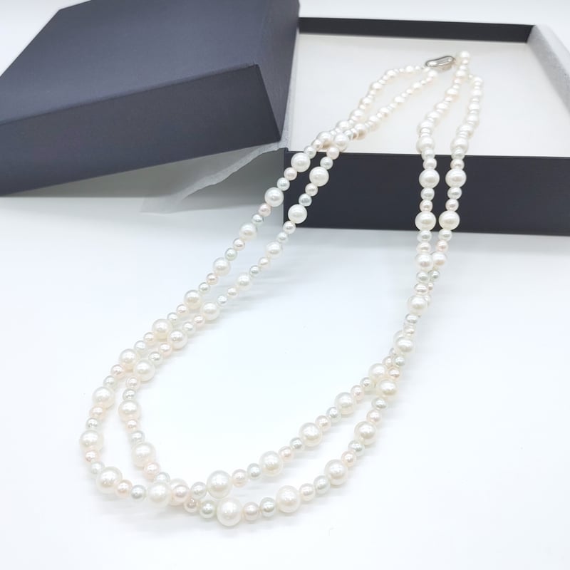 3色パール 2連ネックレス | KJM-pearl