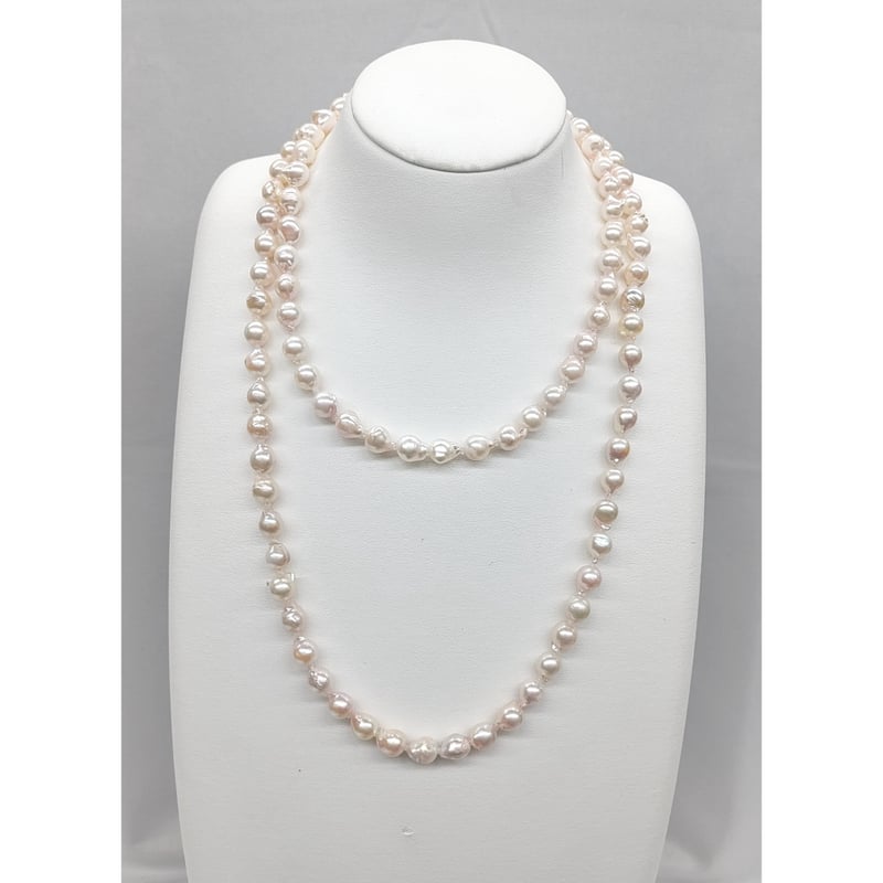 あこや真珠バロック ロングネックレス | KJM-pearl