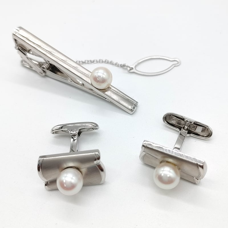 カフス タイバーのセット | KJM-pearl