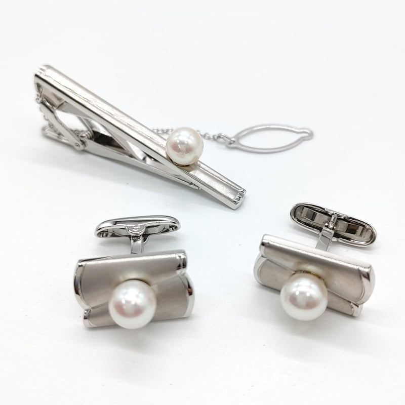 カフス タイバーのセット | KJM-pearl