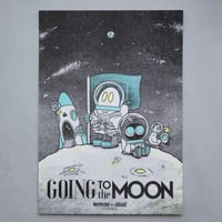 A4リソグラフポスター(GOING to the MOON)