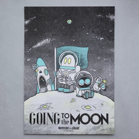 A4リソグラフポスター(GOING to the MOON)