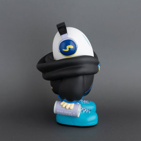 ヘッドホンおばけちゃんソフビ[BLACK]