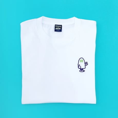 ピースおばけちゃんのネオンカラー刺繍Tシャツ