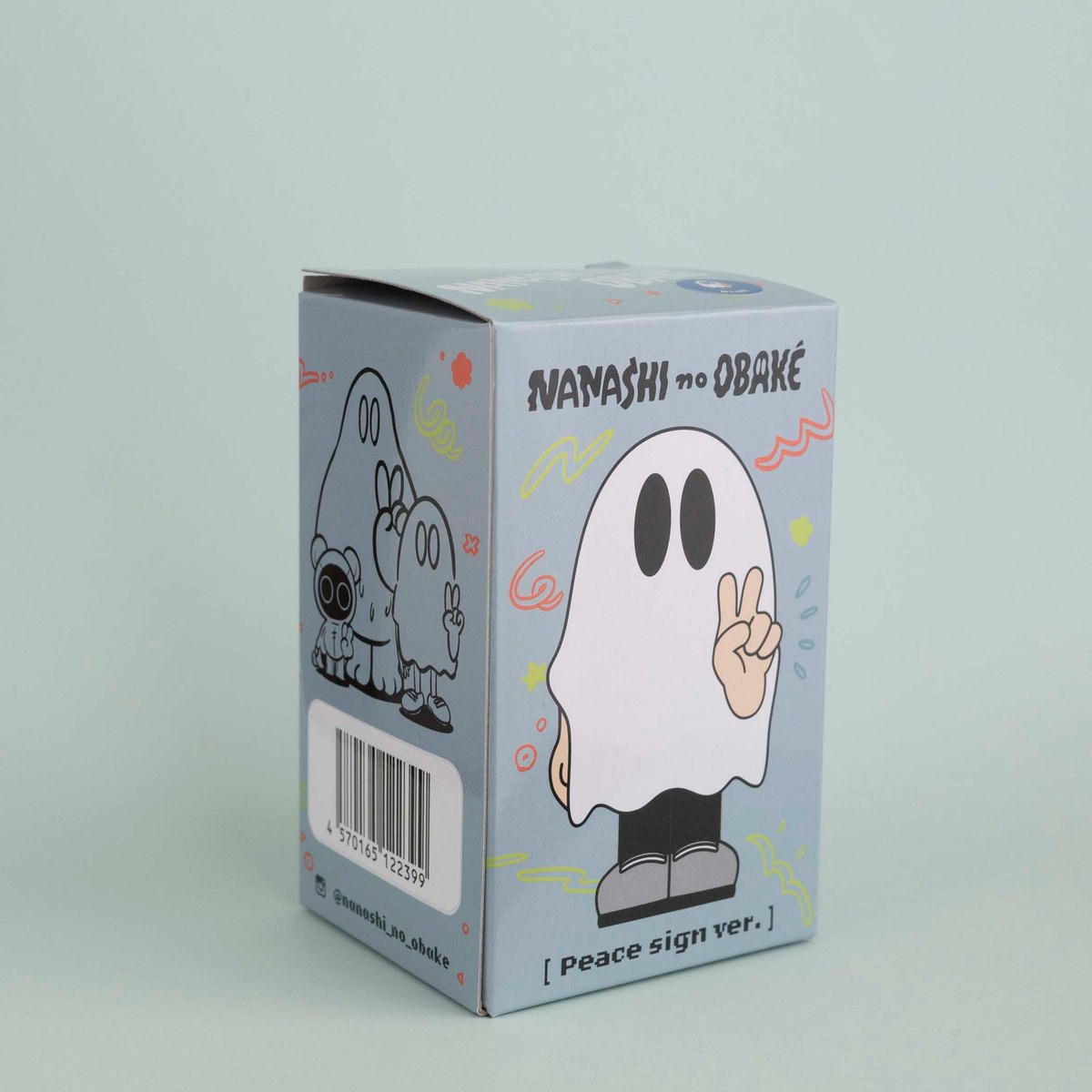 ピースおばけちゃんのソフビ/BLUE | ななしのおばけちゃん