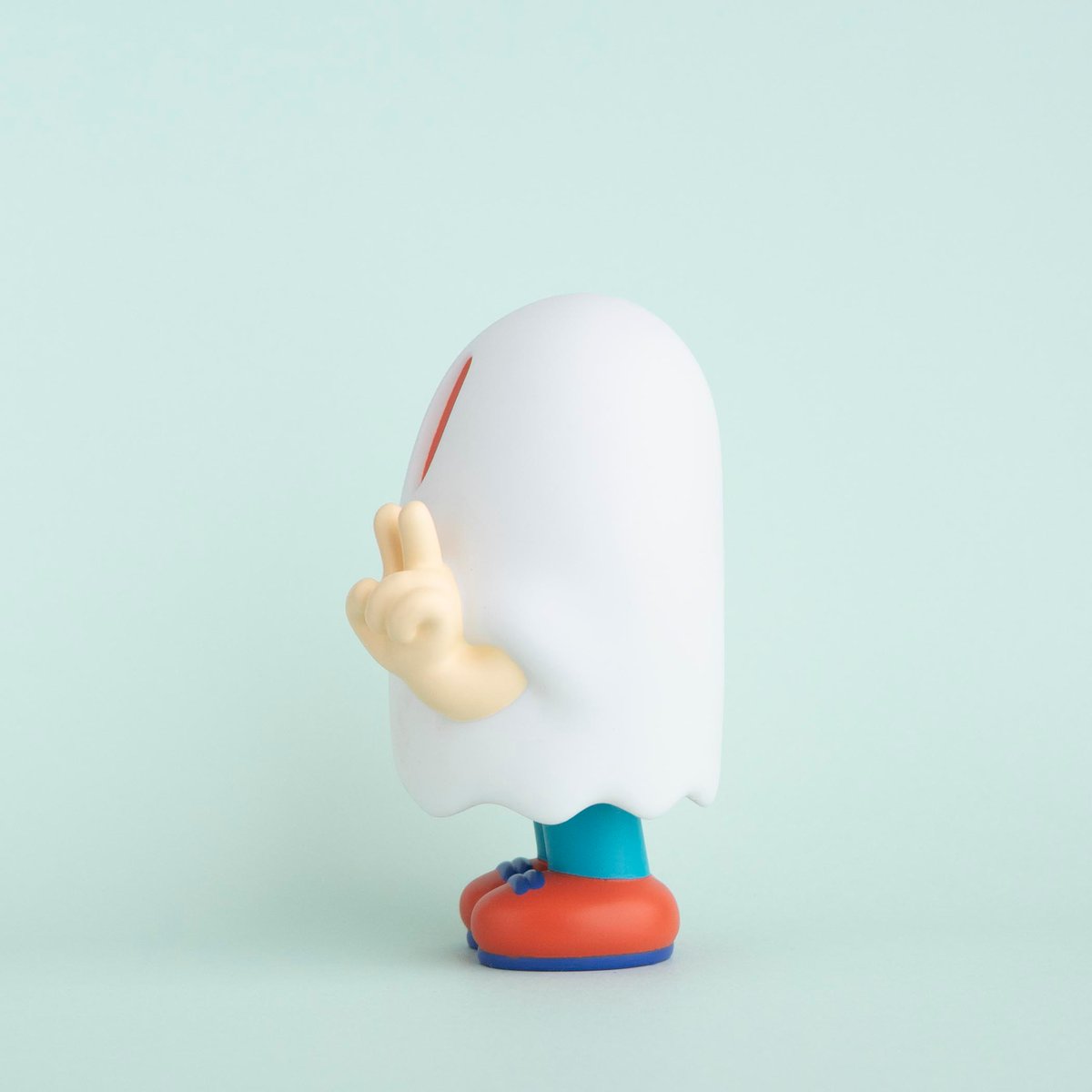 ピースおばけちゃんのソフビ[ORANGE] | ななしのおばけちゃん