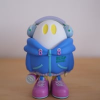 ななしのおばけちゃんソフビ【蓄光xネイビー】 | ななしのおばけ