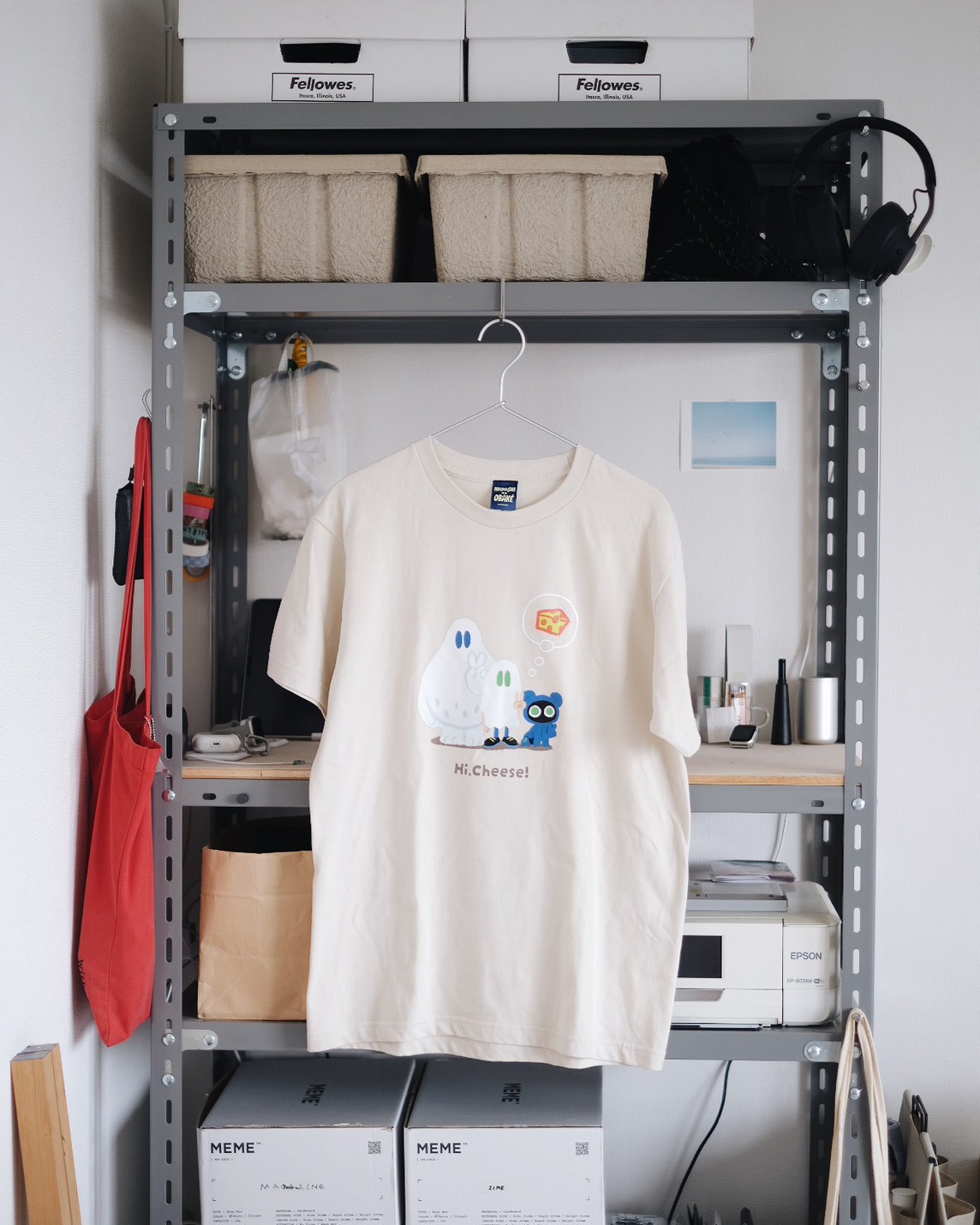 Hi, Cheese! Tシャツ | ななしのおばけちゃんオンラインストア
