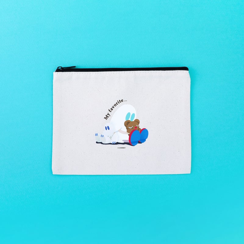 おばけちゃんのフラットポーチ | ななしのおばけちゃん