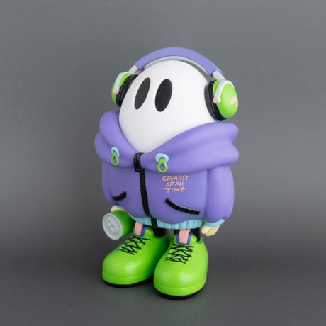 ヘッドホンおばけちゃんソフビ[PURPLE]