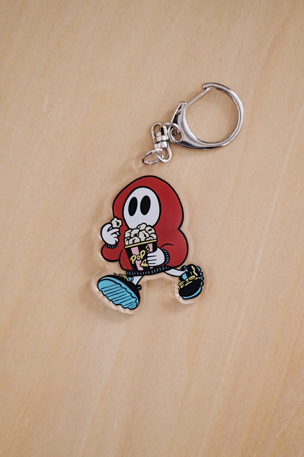 POPCORN”おばけちゃんアクリルキーホルダー | ななしのおばけちゃん