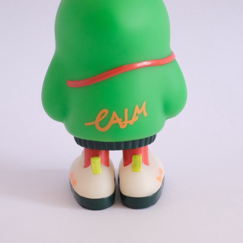 オバケガニ　ソフビ　蓄光 フードかぶりおばけちゃんのソフビ[蓄光RETRO GREEN] | ななしのおばけ