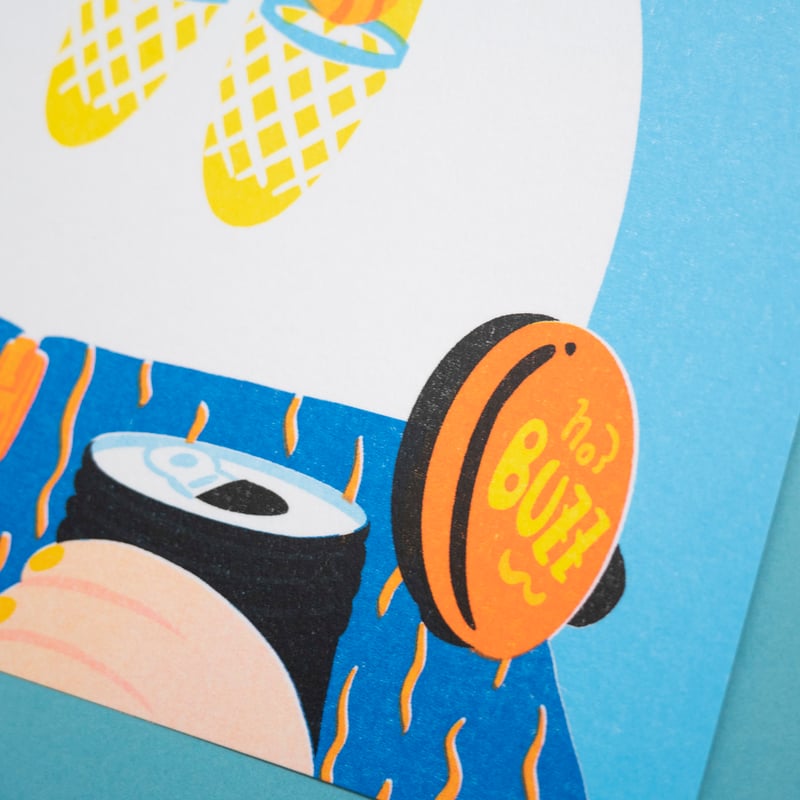 SUNDAY WORKS アートプリント Sunday Soundwave BMX Frame - Blimp City Bike and Hike