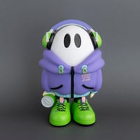 ななしのおばけちゃんソフビ【限定色ブラックxシルバー
