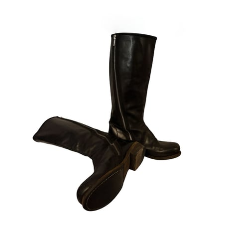vintage leather zipper boots