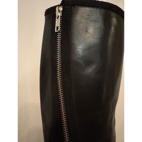 vintage leather zipper boots
