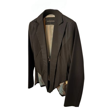 MASAKI MATSUSHIMA striped deformed jacket