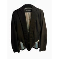 MASAKI MATSUSHIMA striped deformed jacket