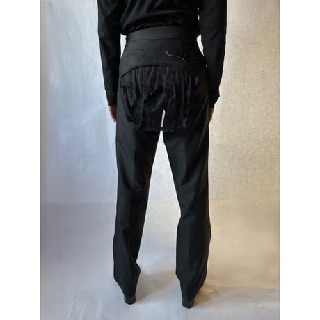 UNDER COVER Center press straight wide slacks pants