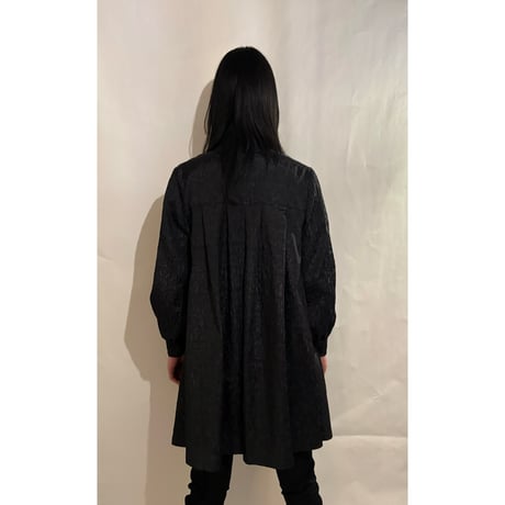 Wrinkle processing A-line coat
