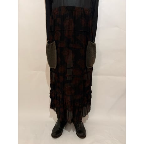 tricot COMME des GARCONS  sheer skirt