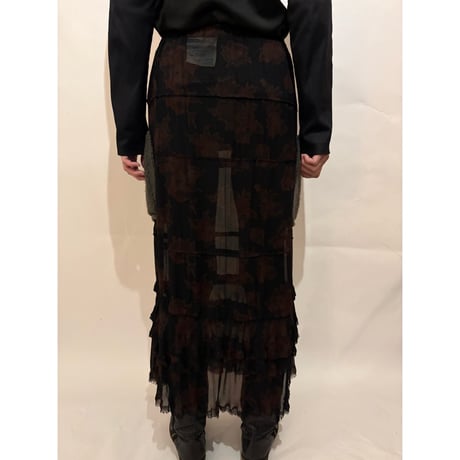 tricot COMME des GARCONS  sheer skirt