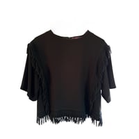 Y's cropped fringe top