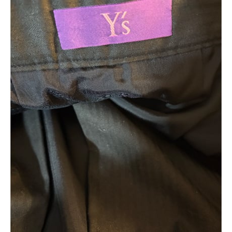 Y's pleated long skirt