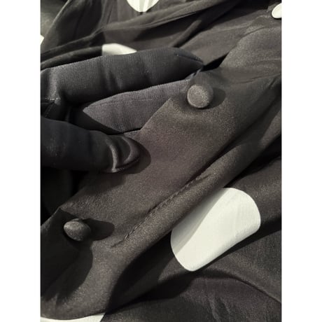 BALENCIAGA Polka dot bow tie dress