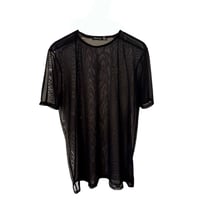 black mesh Tshirt