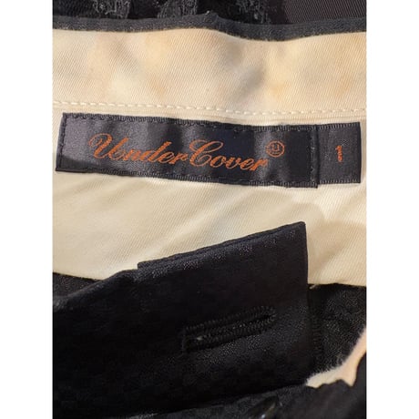 UNDER COVER Center press straight wide slacks pants