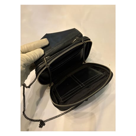 jean paul GAULTIER  bi-fold roundzipper chain wallet
