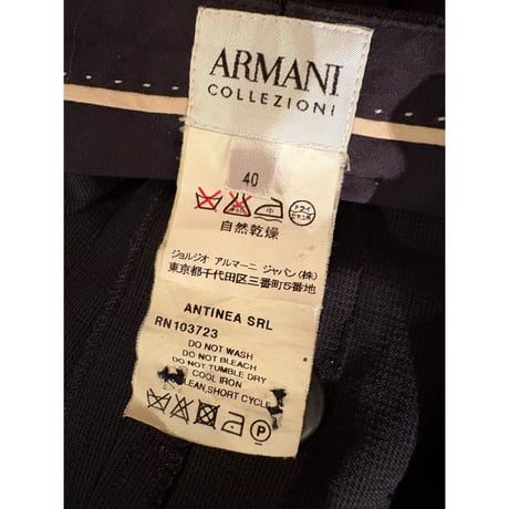 ARMANI center press pants