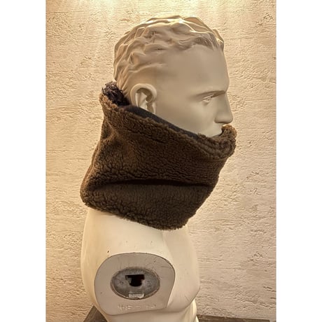 reversible patchwork neck warmer