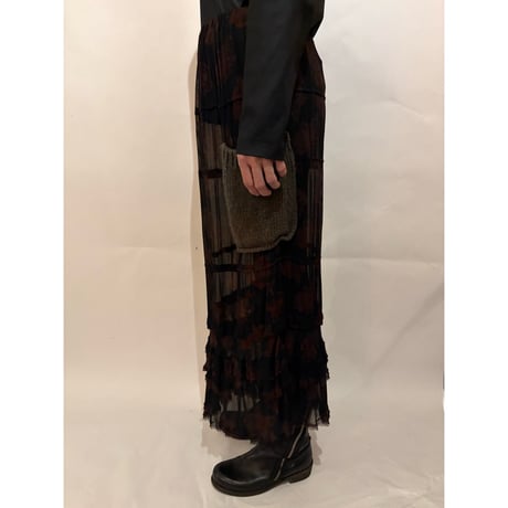 tricot COMME des GARCONS  sheer skirt