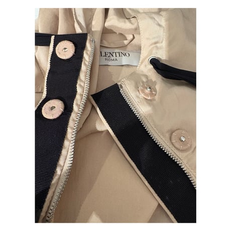 VALENTINO hooded zipper coat