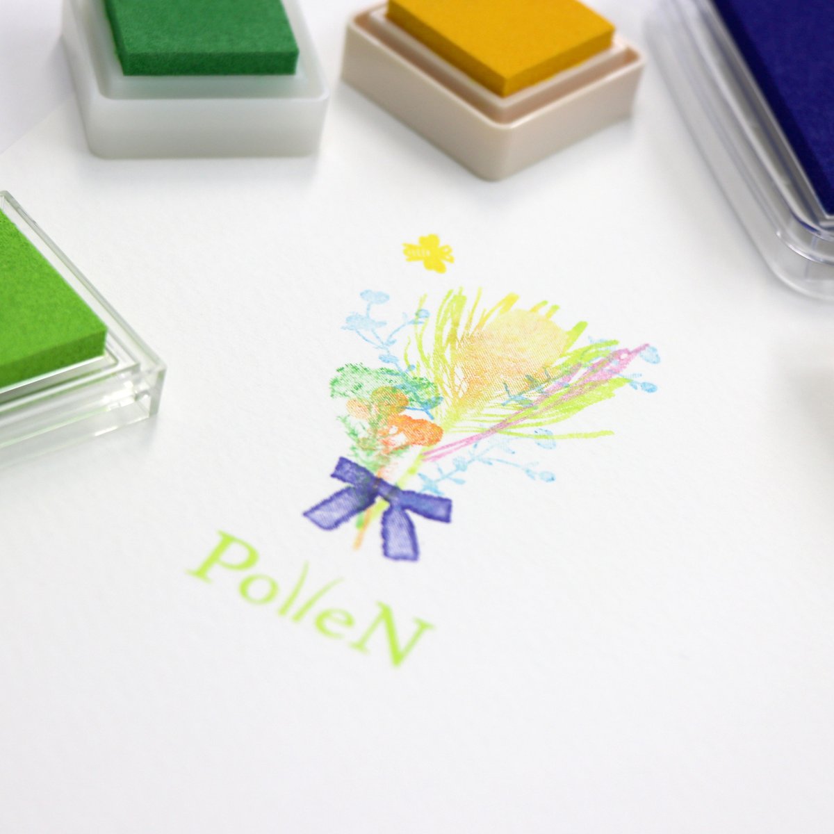 スタンプ(花とハチ) | PolleN