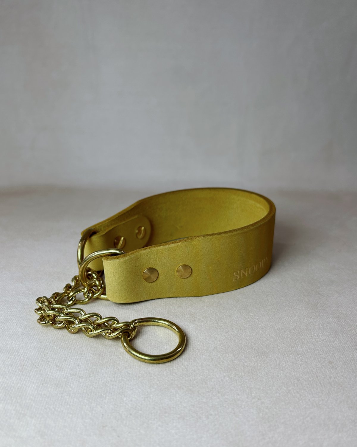 Tod’s 小型犬用　ブラウンレザー首輪　ゴールド金具 Tod's 小型犬用 ブラウンレザー首輪 ゴールド金具