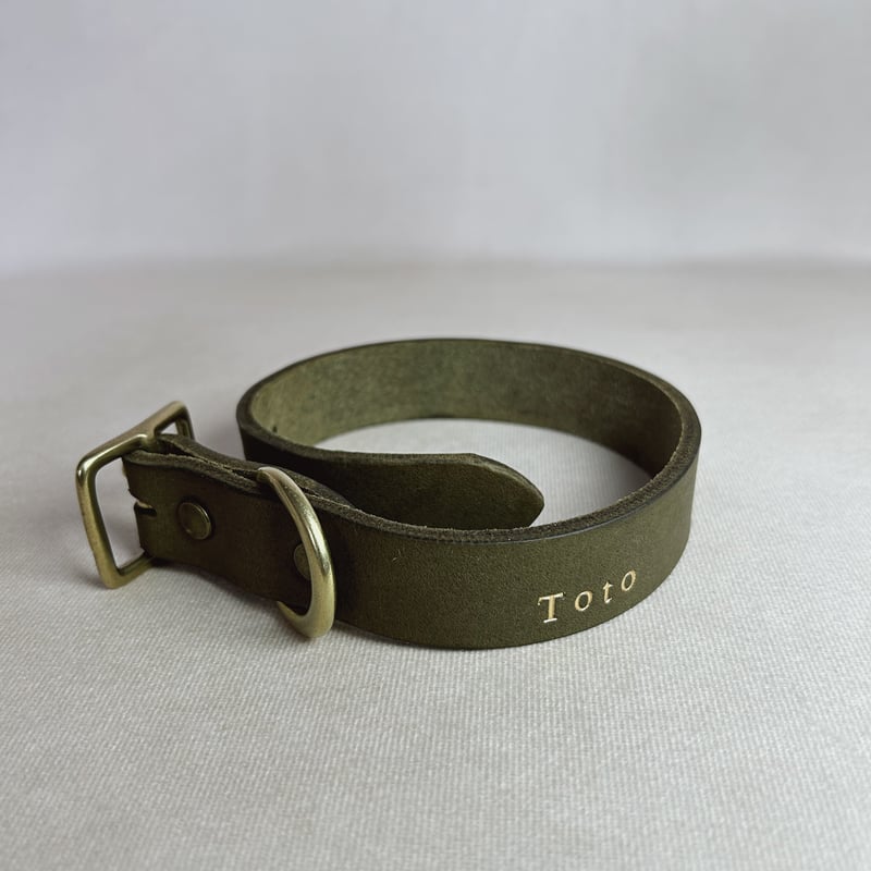 Tod’s 小型犬用　ブラウンレザー首輪　ゴールド金具 Tod's 小型犬用 ブラウンレザー首輪 ゴールド金具 - メルカリ
