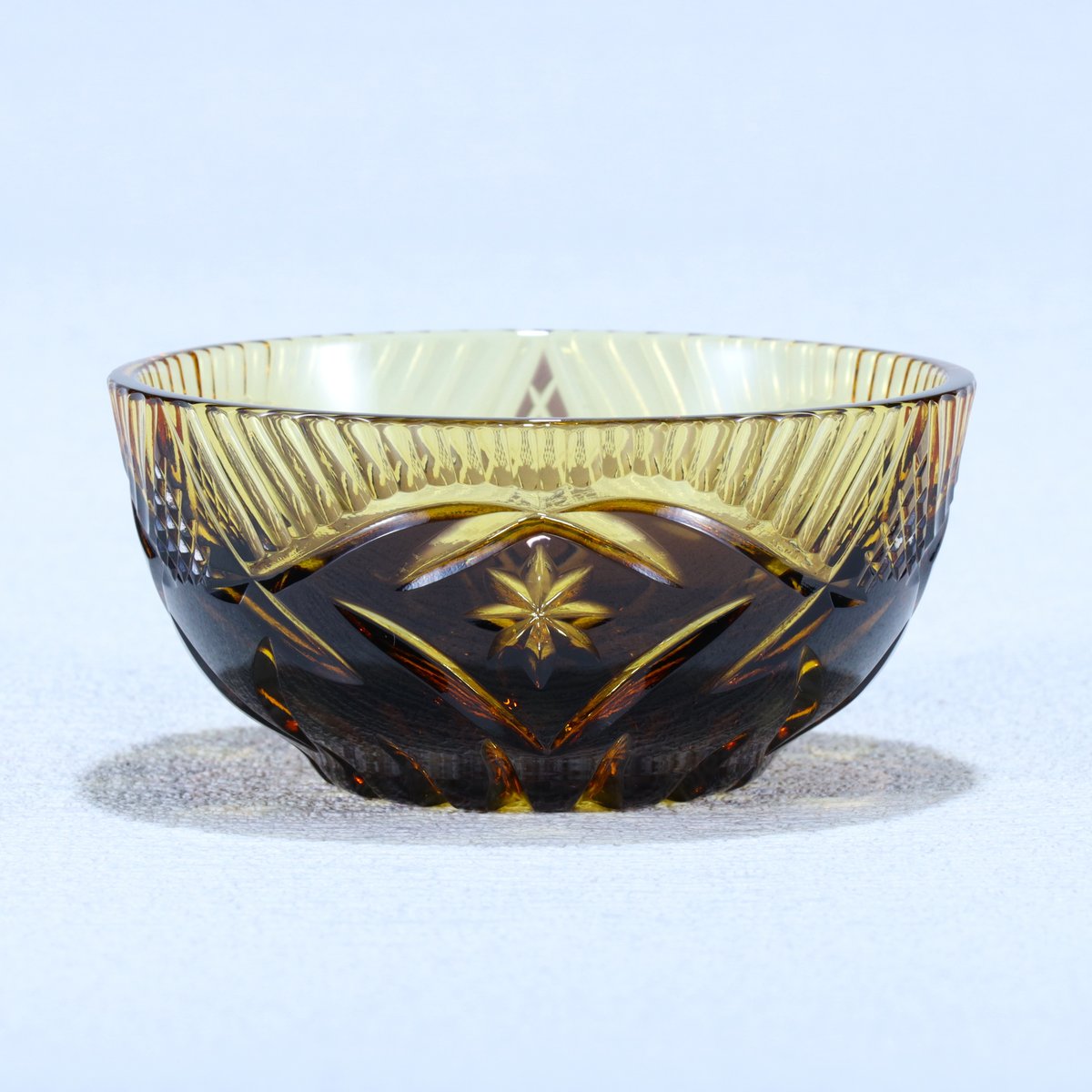 ｵﾝﾗｲﾝｽﾄｱ限定！千代口「綾切子」アンバー/パープル | グラスアート黒木