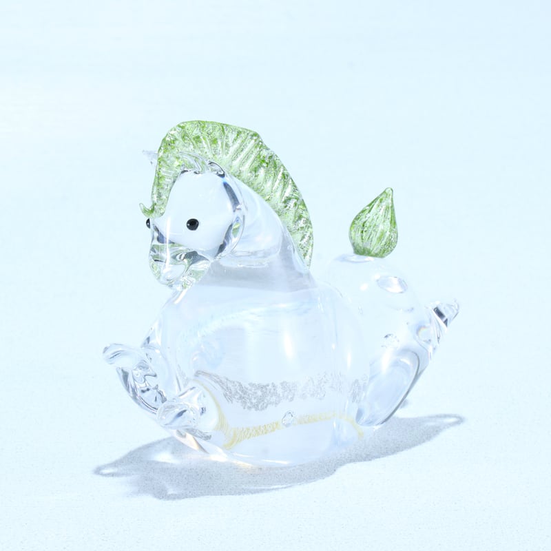 榮：干支「午」ミニ 若草 | グラスアート黒木 | 公式オンラインストア