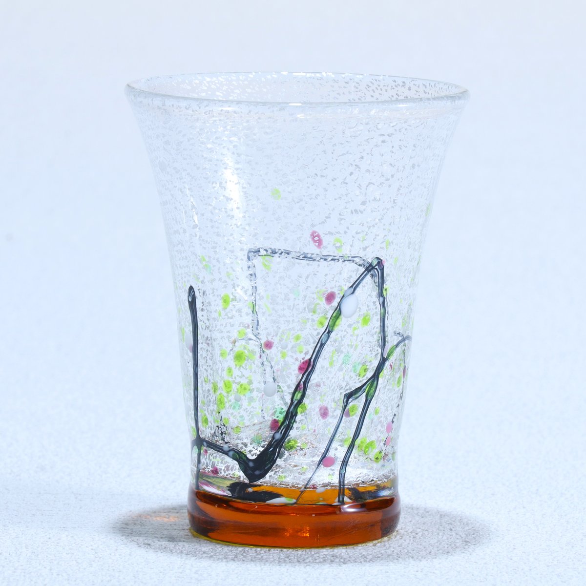 ☆銀製・銀座和光ショットグラス 銀彩ショットグラス「光琳」彩 アンバー | グラスアート黒木 | 公式