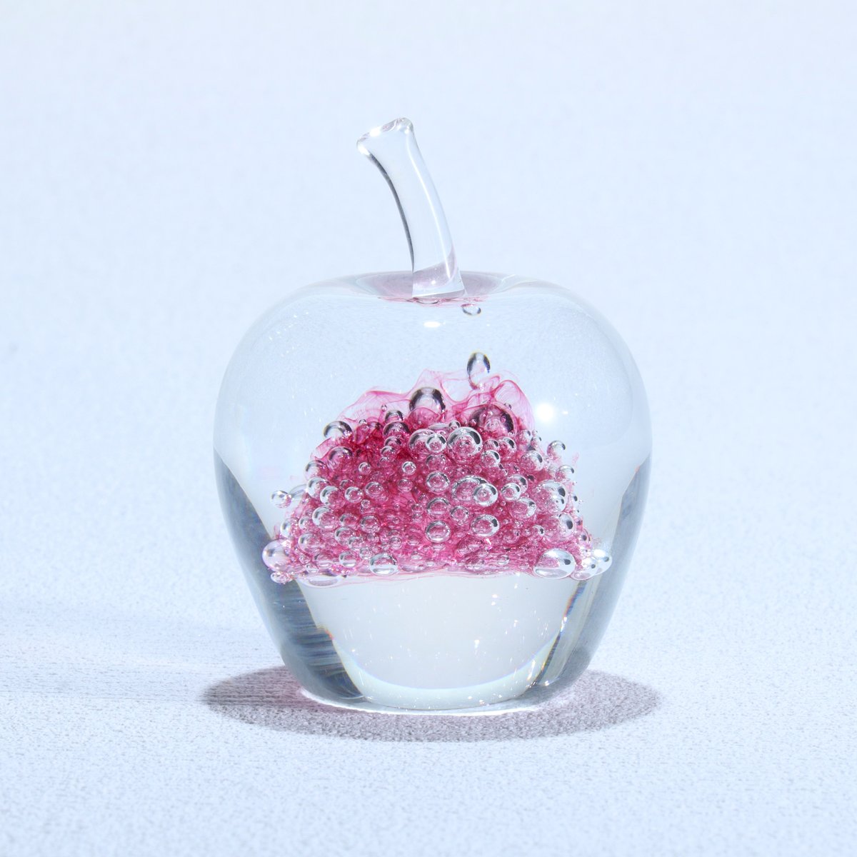 オブジェ「りんご 渚」 金赤 | グラスアート黒木 | 公式