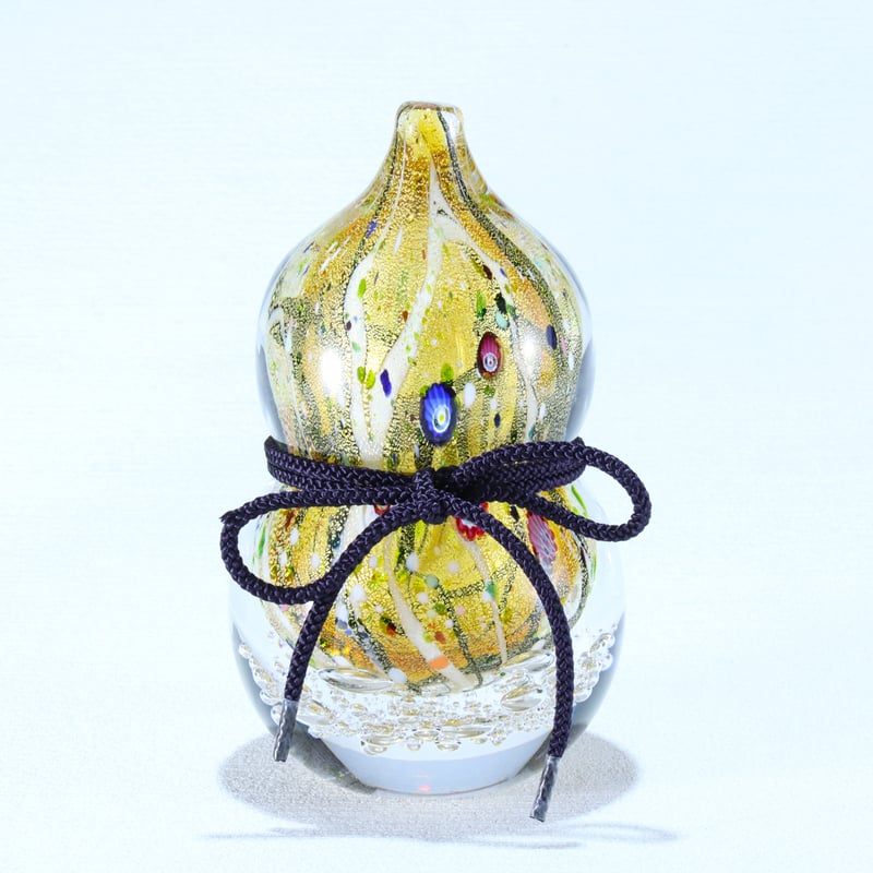 置物 金彩象嵌「光琳」瓢箪 | グラスアート黒木 | 公式オンラインストア