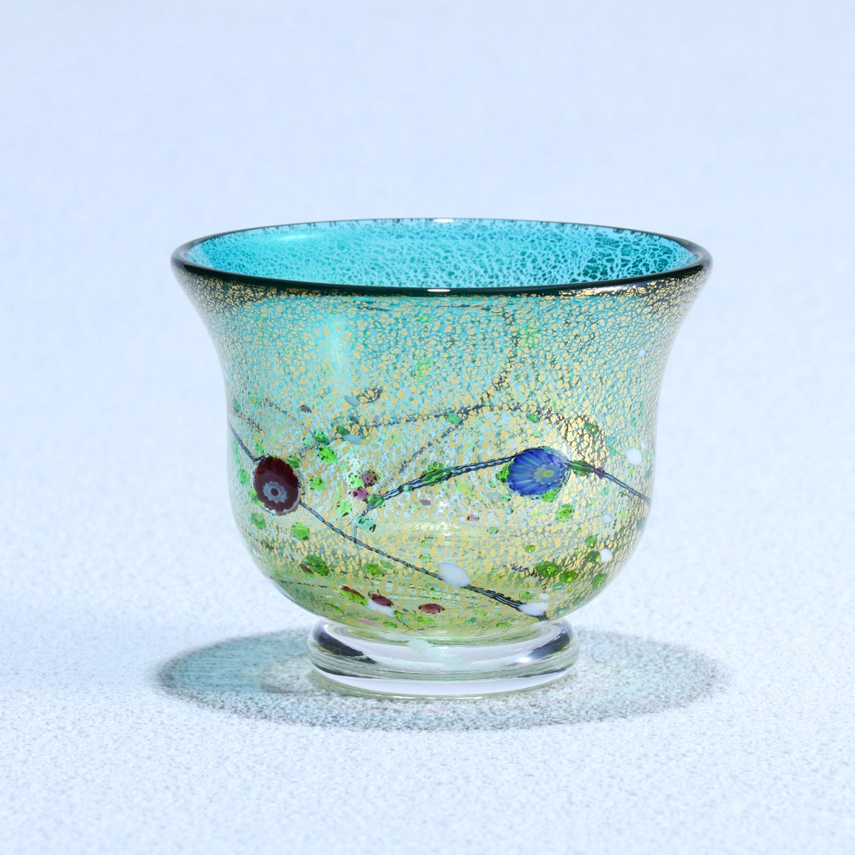トルコ彩色陶器壺型 壺（トルコ産キュタフヤ陶器）花瓶・インテリア 地中海