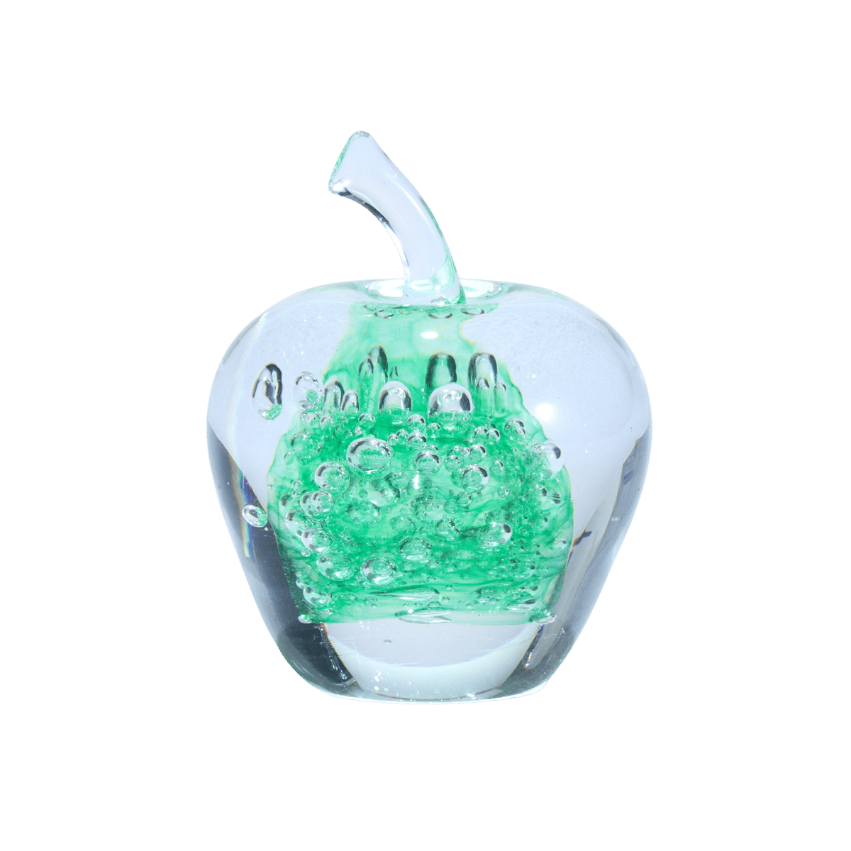 オブジェ「りんご 渚」 グリーン | グラスアート黒木 | 公式オンライン